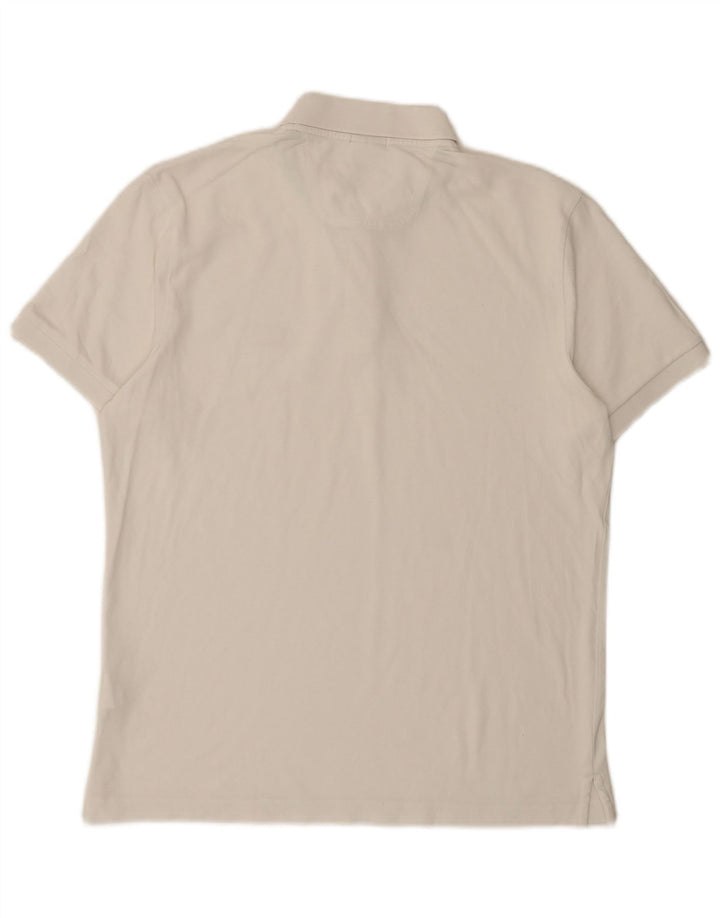 Hugo Boss Herren-Poloshirt mit normaler Passform, große weiße Baumwolle