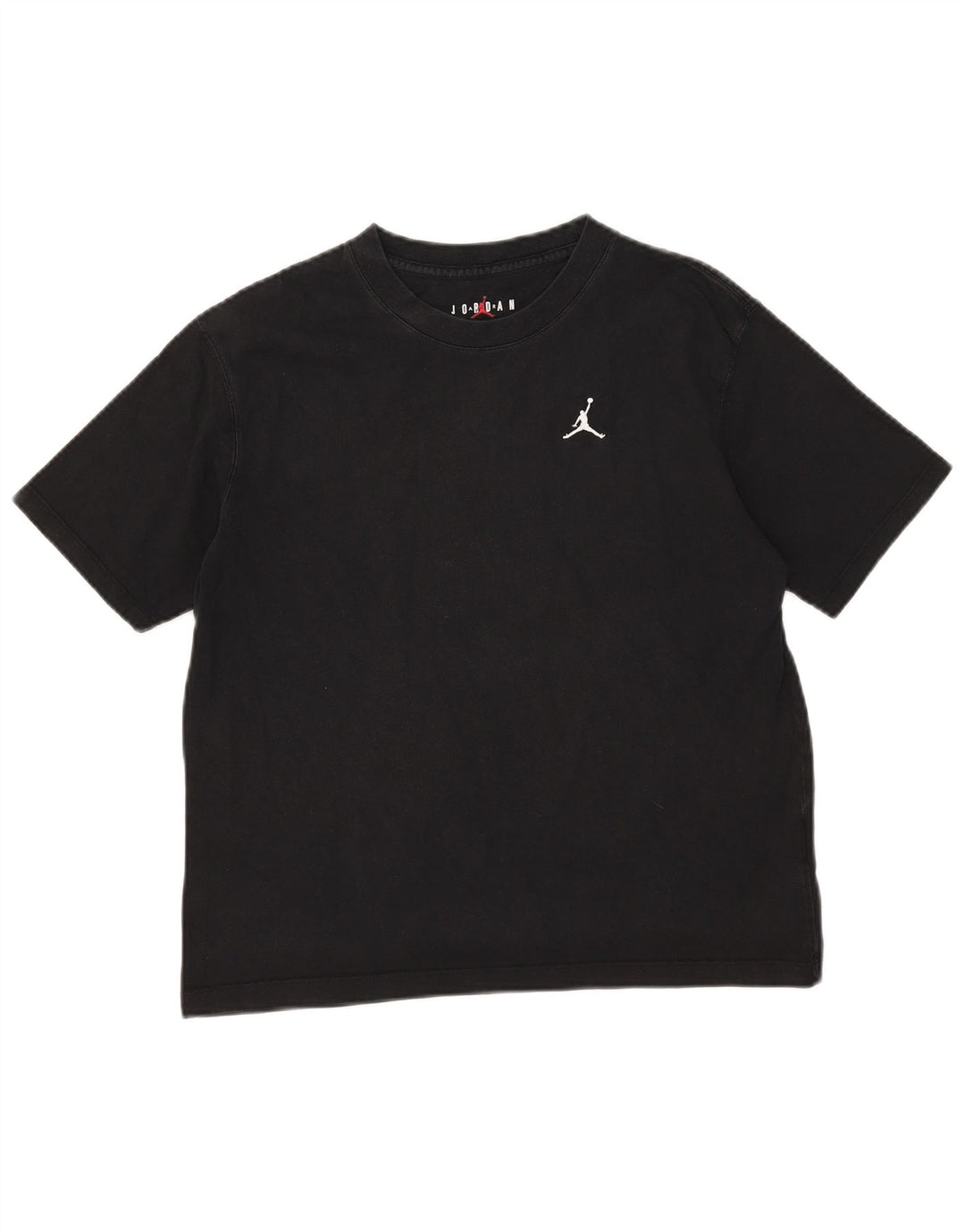 Jordan Damen T-Shirt Top UK 10 Small Schwarz Baumwolle