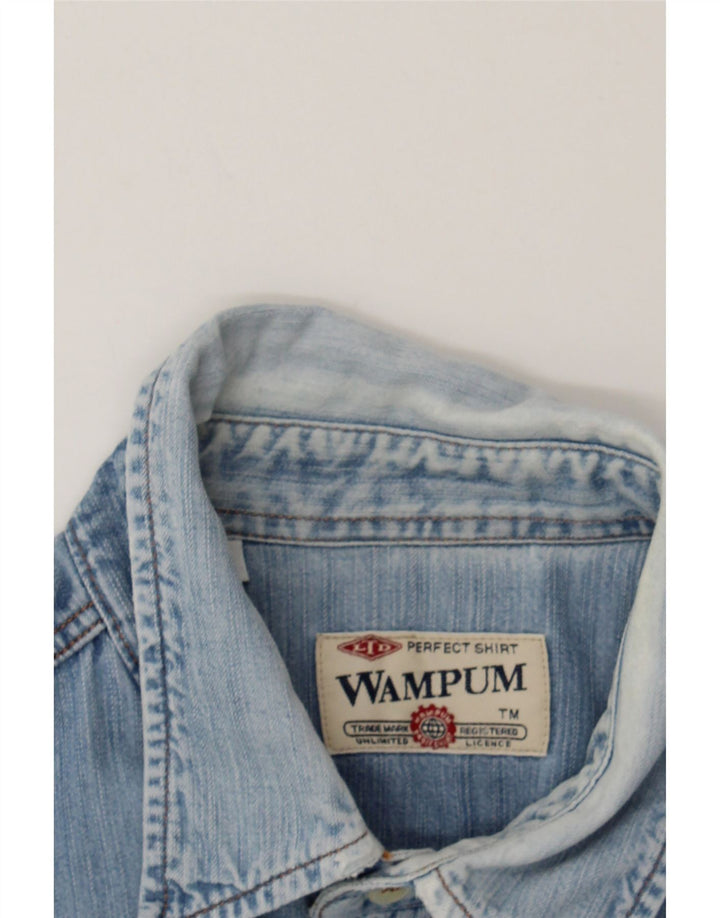 WAMPUM Mens Denim Shirt Medium Blue Vintage Wampum and Second-Hand Wampum from Messina Hembry 