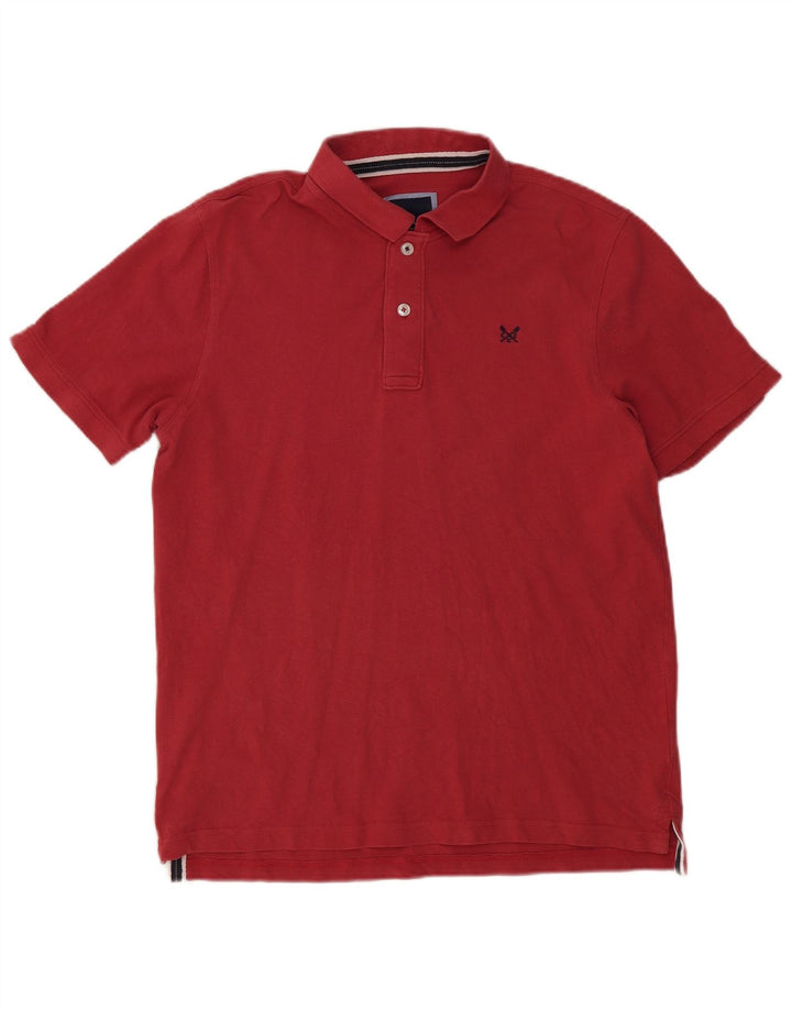 Crew Clothing Herren-Poloshirt, groß, rote Baumwolle
