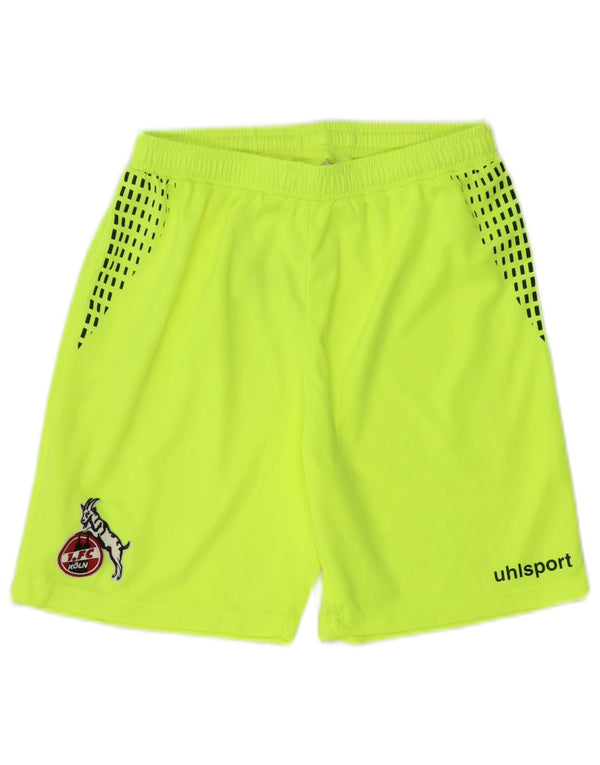 UHLSPORT Jungen FC Köln Sportshorts 13–14 Jahre, grünes Polyester