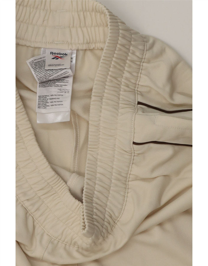 REEBOK Damen Trainingshose UK 10 Small Beige Polyester