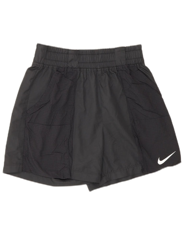 NIKE Damen Sportshorts UK 10 Small Schwarz Polyester
