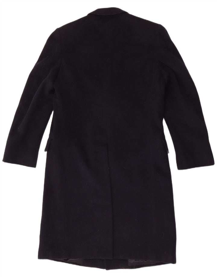 Facis Herren langer zweireihiger Mantel IT 48 Medium Navy Blue