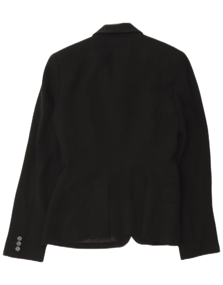 French Connection Damen-Blazerjacke mit 3 Knöpfen, Gr. 10, Größe S, Schwarz, Polyester
