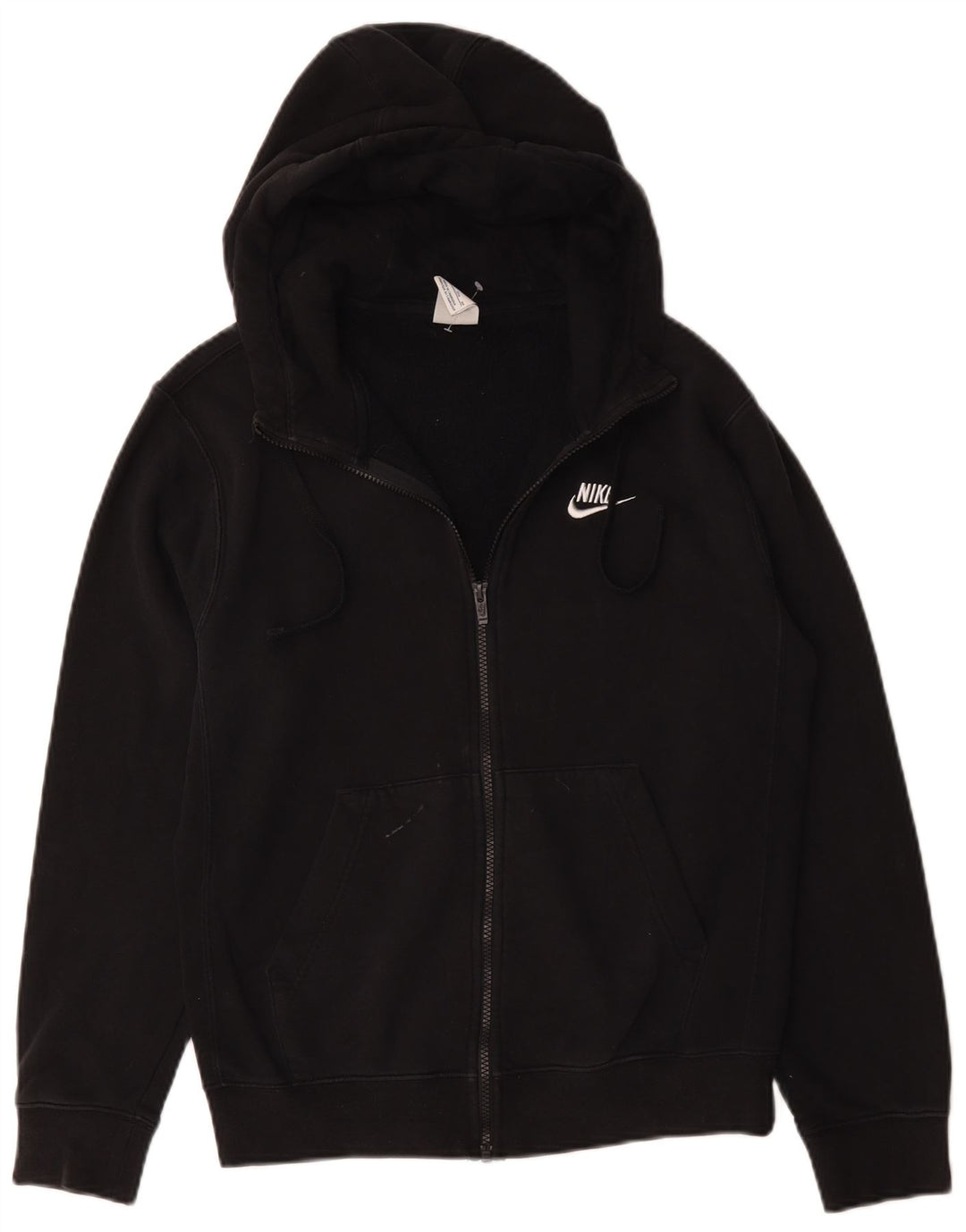 Nike Herren-Kapuzenpullover mit Reißverschluss, XS, schwarze Baumwolle