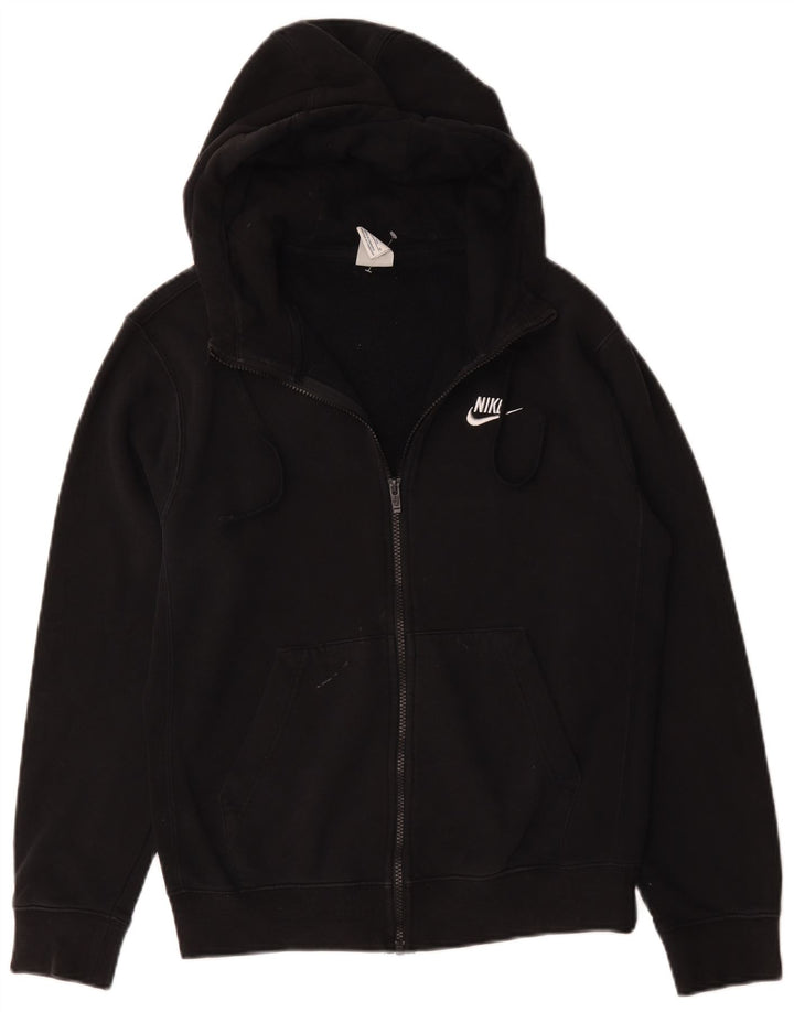 Nike Herren-Kapuzenpullover mit Reißverschluss, XS, schwarze Baumwolle