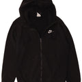 Nike Herren-Kapuzenpullover mit Reißverschluss, XS, schwarze Baumwolle