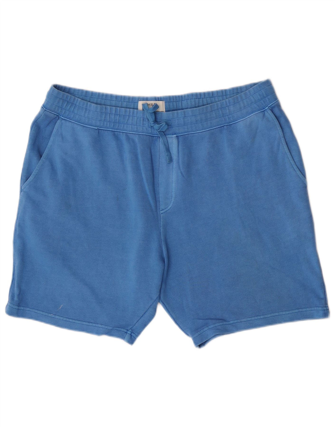 Marks & Spencer Herren-Sportshorts mit normaler Passform, XL, Blau, Baumwolle