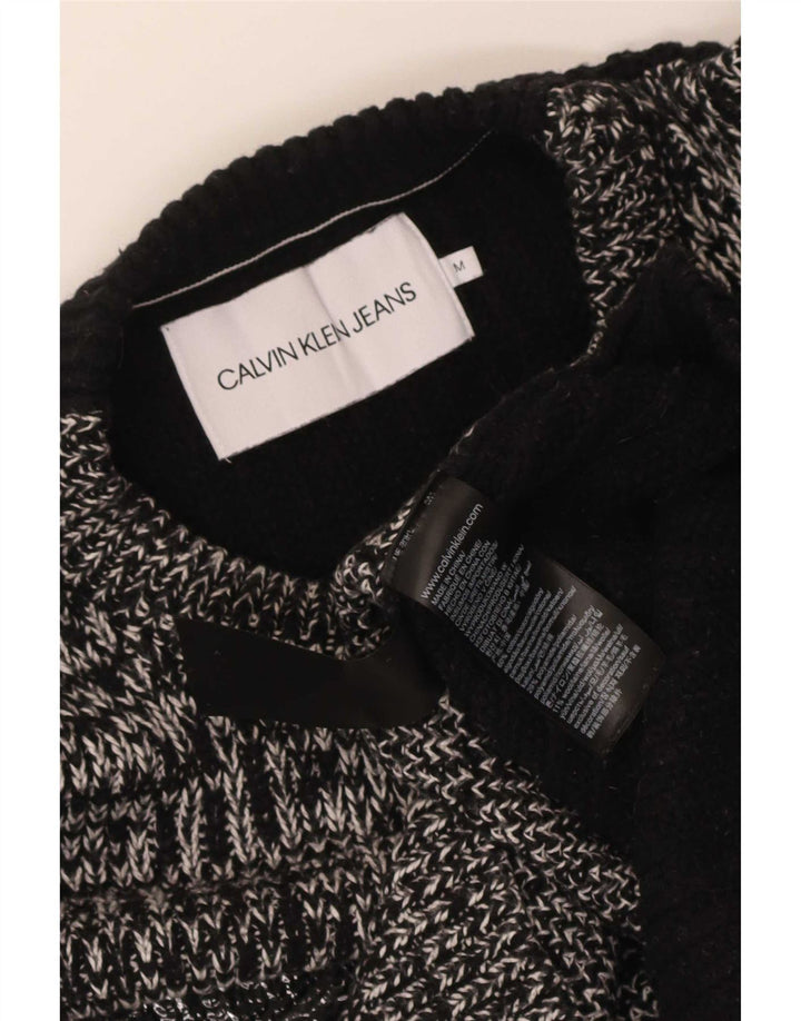 Calvin Klein Jeans Herren-Pullover mit Rundhalsausschnitt, Mittelgrau meliert