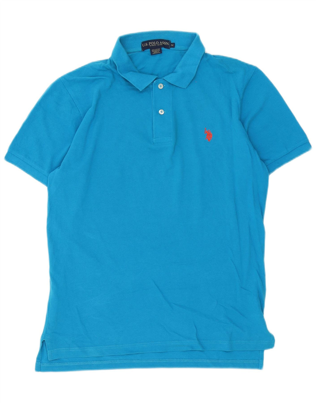 U.S. Polo Assn. Herren-Poloshirt aus mittelblauer Baumwolle