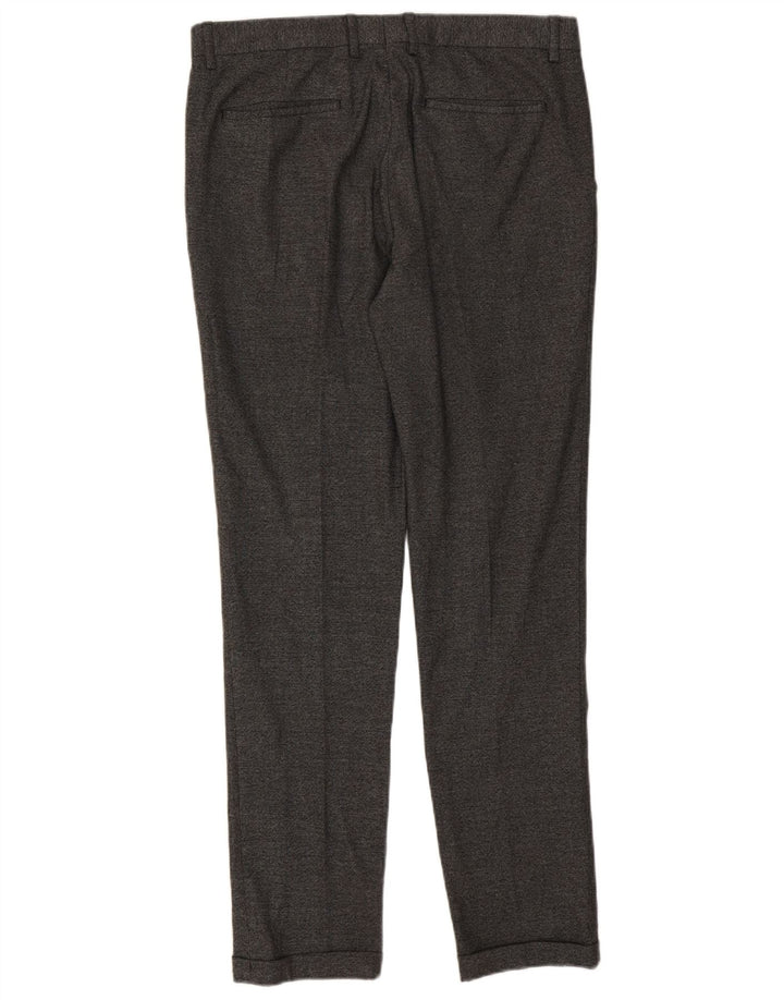 Zara Herren Slim Anzughose EU 42 Large W32 L32 Grau Polyester