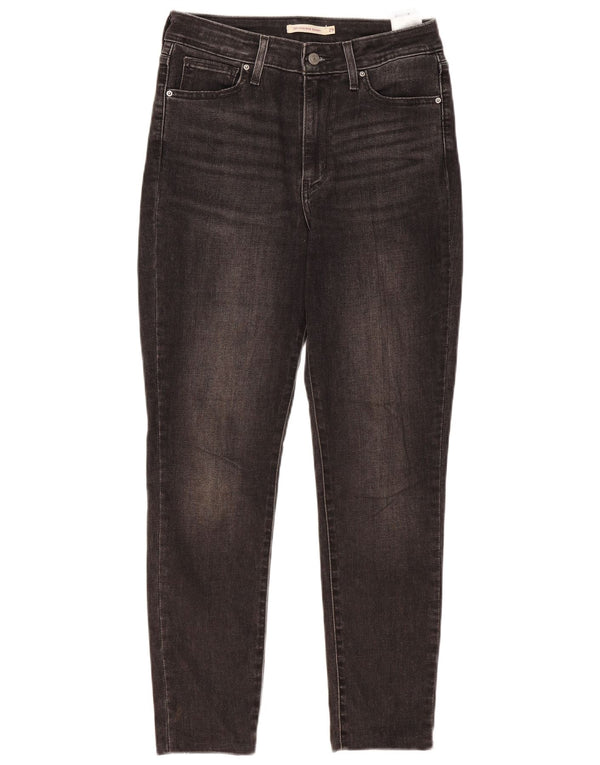 Levi's Damen 721 High Rise Skinny Jeans W29 L27 Schwarze Baumwolle