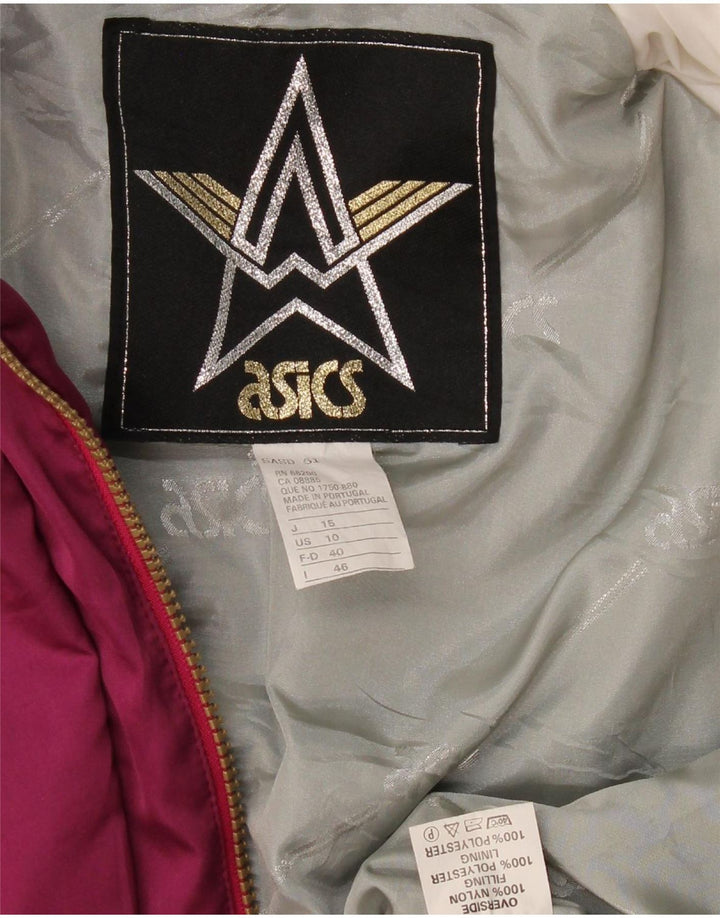 Asics Damen Übergroßer Skioverall IT 46 Large Lila Nylon