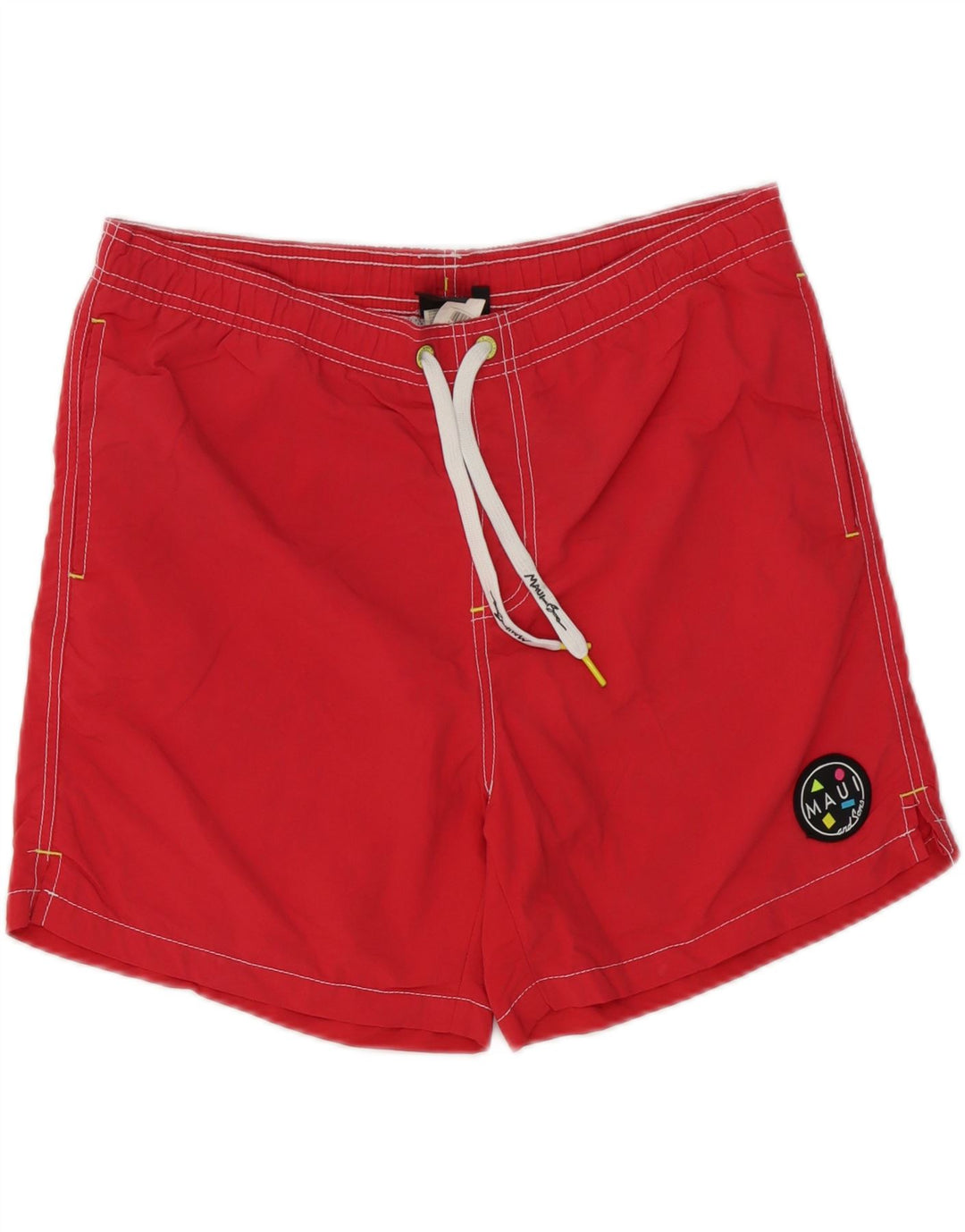 Maui and Sons Herren-Badeshorts, mittelrot, Polyamid