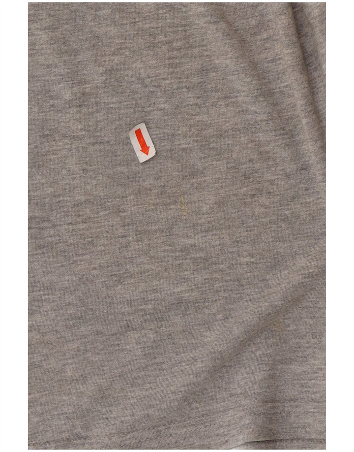 CHAMPION Herren-T-Shirt-Oberteil aus mittelgrauer Baumwolle