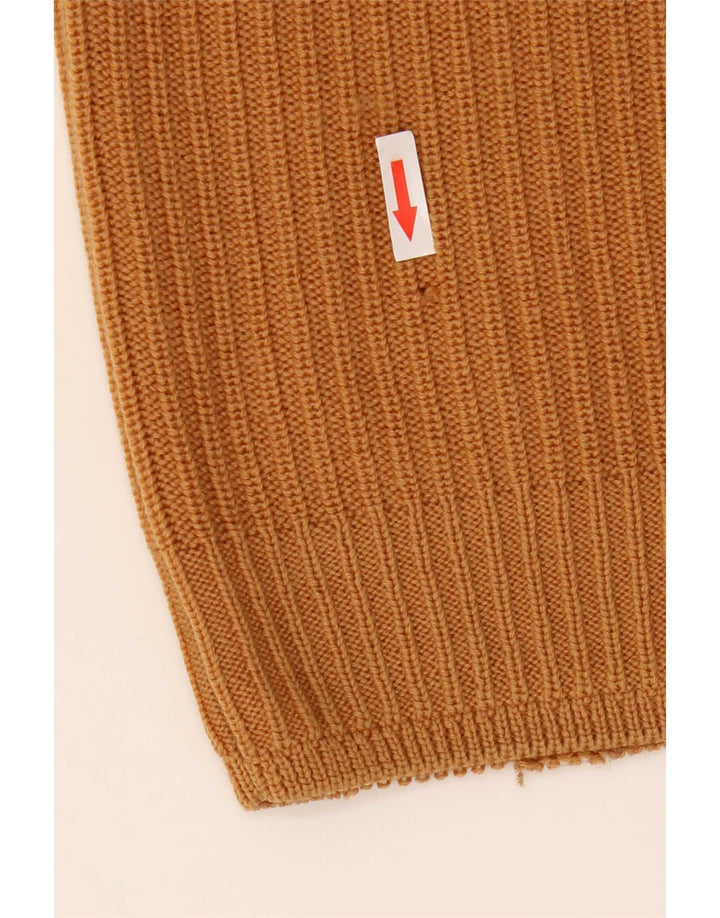 Joop Herren-Pullover mit Rundhalsausschnitt, IT 50, mittelbraune Wolle