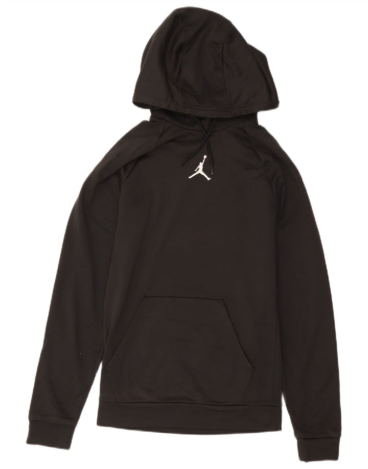 Jordan Herren-Kapuzenpullover mit normaler Passform, XS, schwarzes Polyester