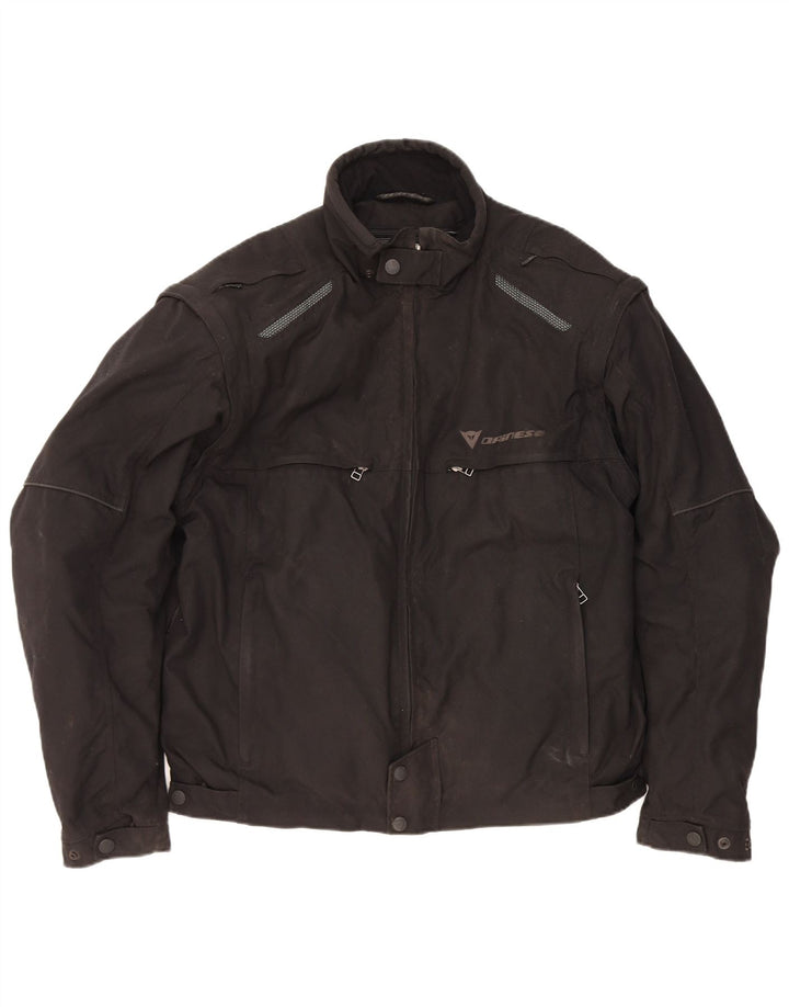 Dainese Herren Racer Jacke IT 54 Große schwarze Baumwolle