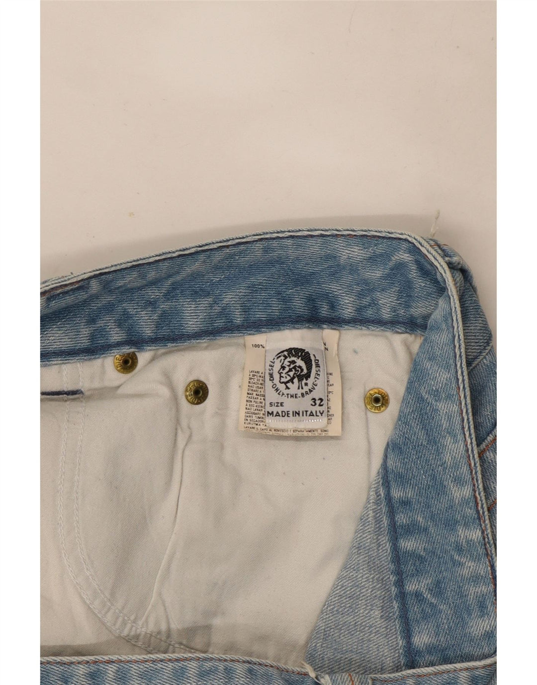 Diesel Damen Bootcut Jeans W32 L34 Blaue Baumwolle