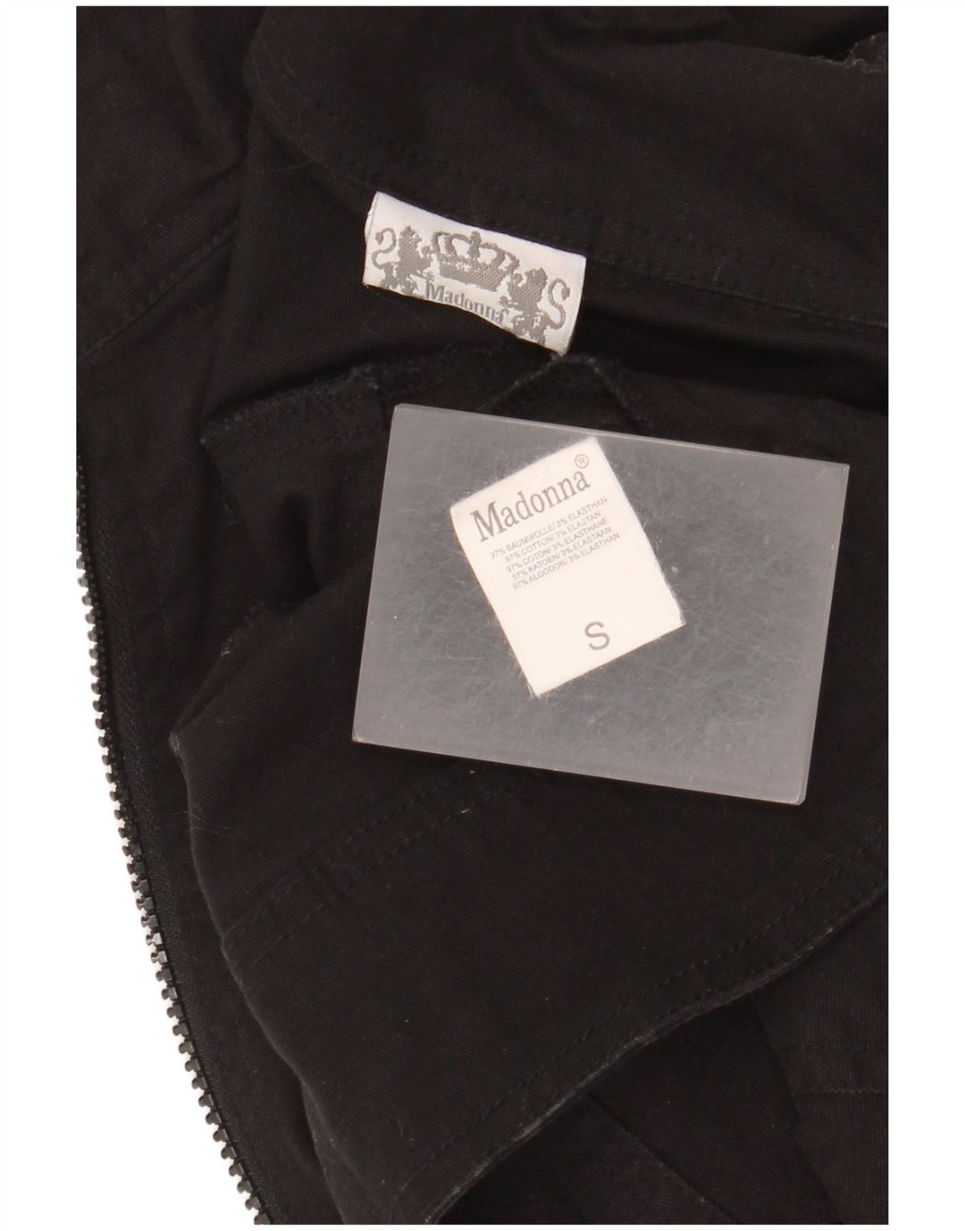 Modana Damen Cargohose UK 10 Small Schwarz Baumwolle