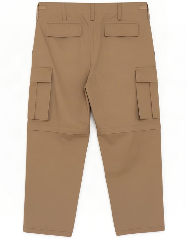 Vintage Herren Straight Cargo Hose W38 L27 Beige Polyester