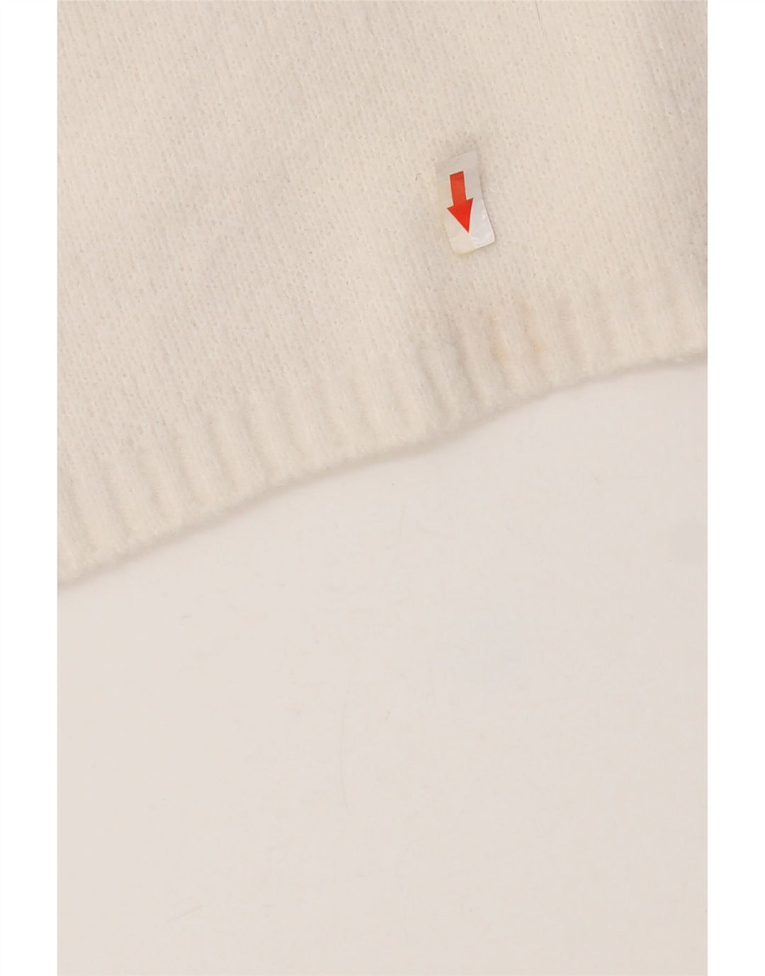 Zara Damen Crop Crew Neck Pullover Pullover UK 14 Medium White Nylon