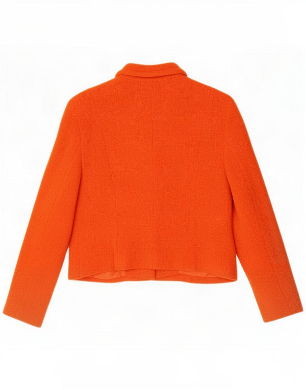Kookai Damen-Blazerjacke mit 5 Knöpfen, EU 42, große orangefarbene Wolle Produktbeschreibung Etikettengröße:  Marke: