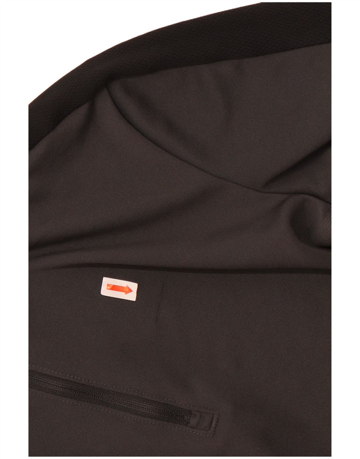 Nike Dri-Fit-Oberteil für Jungen, langärmlig, 12–13 Jahre, Größe L, Grau, Farbblock