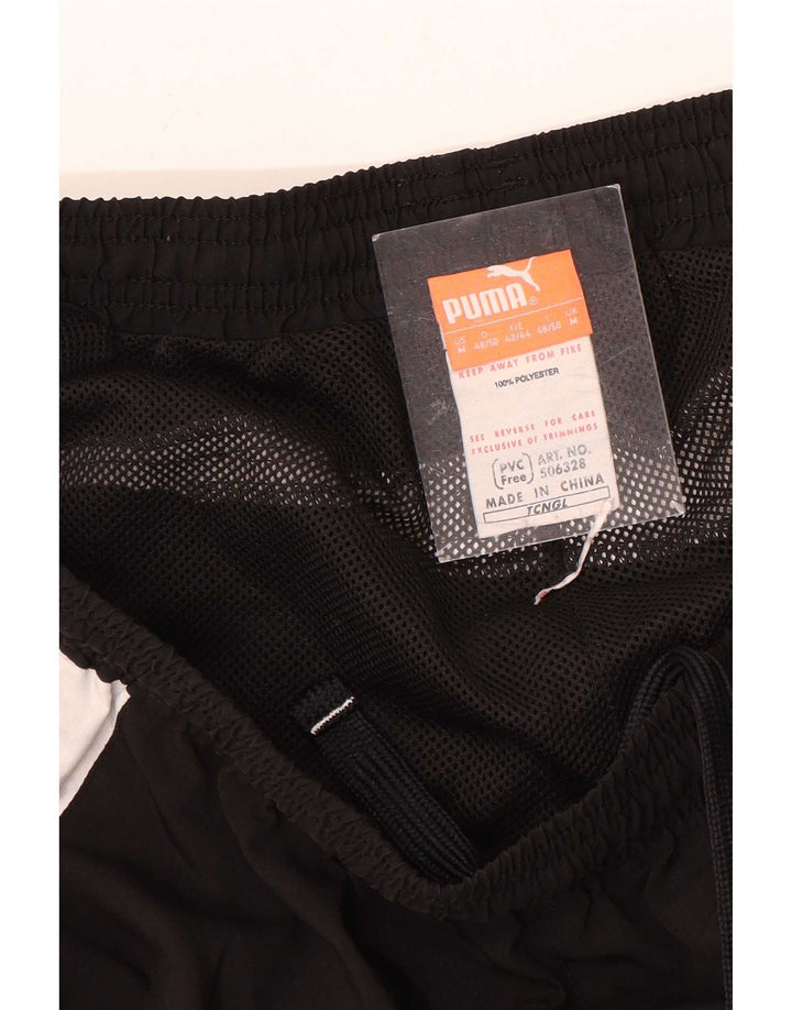 Puma Herren-Trainingshose, Mittelschwarzes Farbblock-Polyester