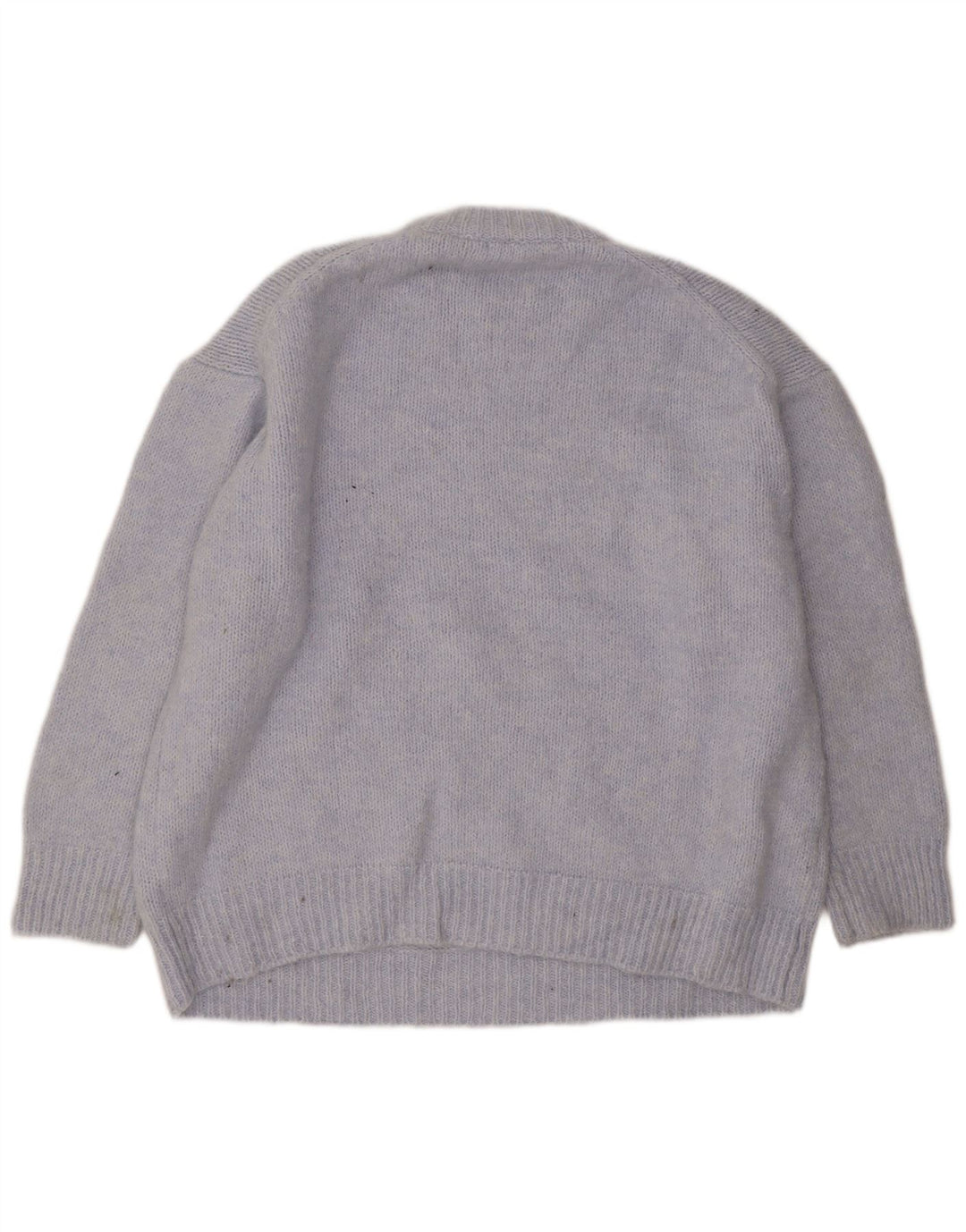 Zara Damen-Pullover, übergroß, Rundhalsausschnitt, Gr. 18, XL, Blau, Polyester