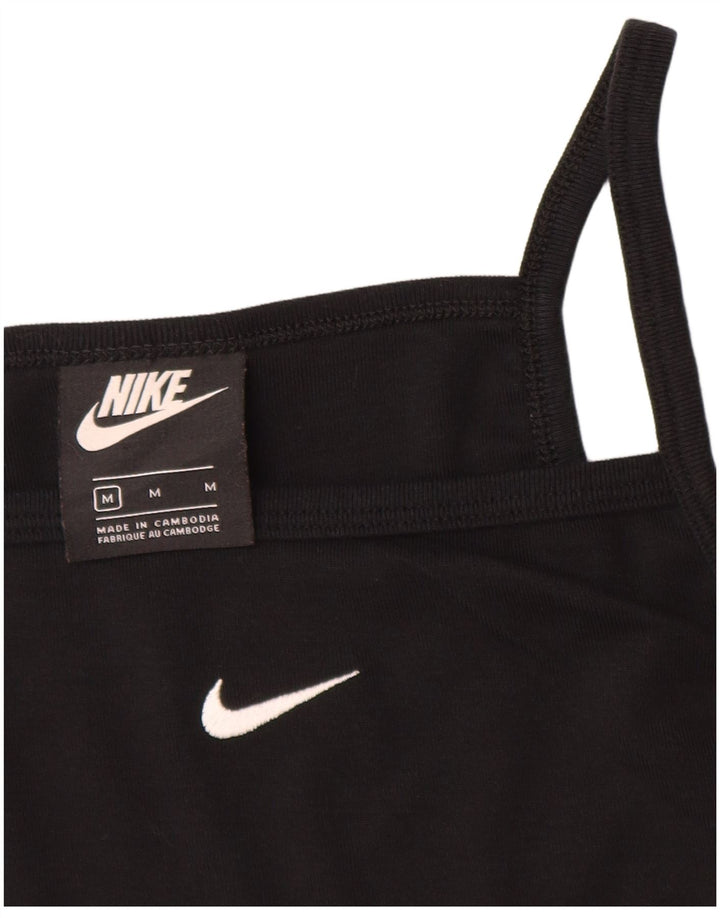 NIKE Crop Cami Top für Mädchen, 10–11 Jahre, mittelschwarze Baumwolle