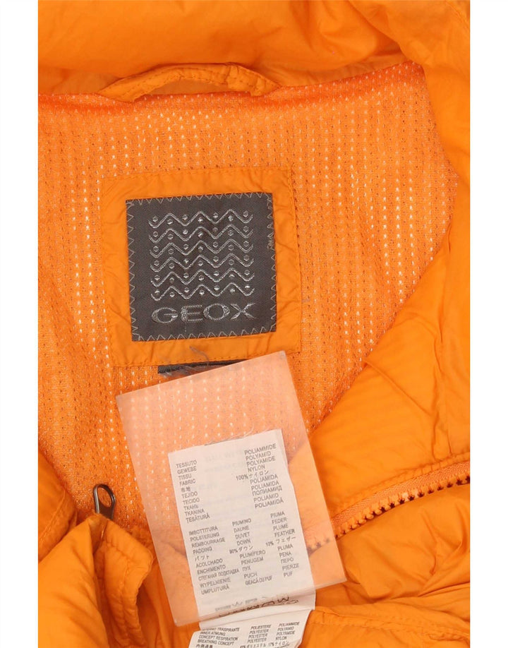Geox Damen Wattierte Weste UK 18 XL Orange Polyamid