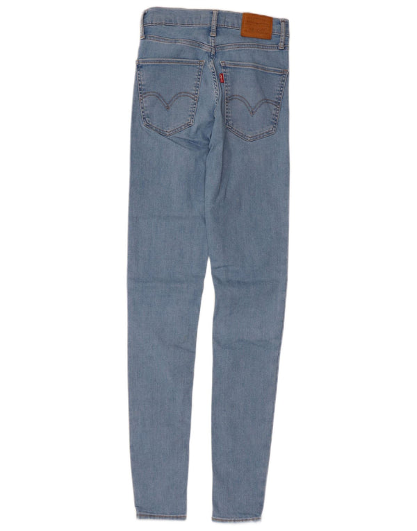 Levi's Damen Mile High Super Skinny Jeans W25 L31 Blaue Baumwolle