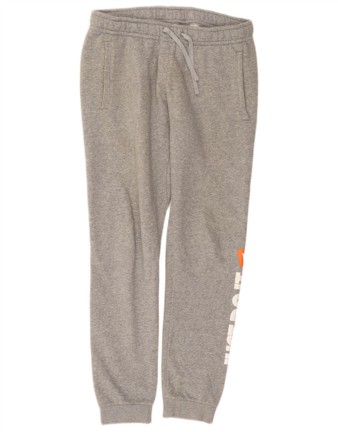 Nike Herren-Trainingshose mit Grafik, Jogginghose, Größe S, grau gefleckte Baumwolle