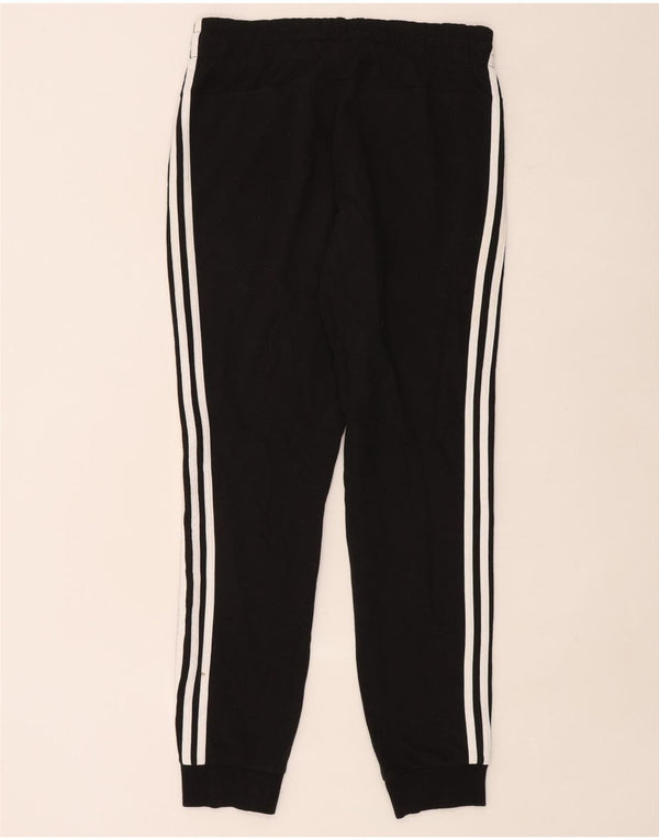 Adidas Damen Trainingshose Jogger UK 12/14 Mittelschwarze Baumwolle