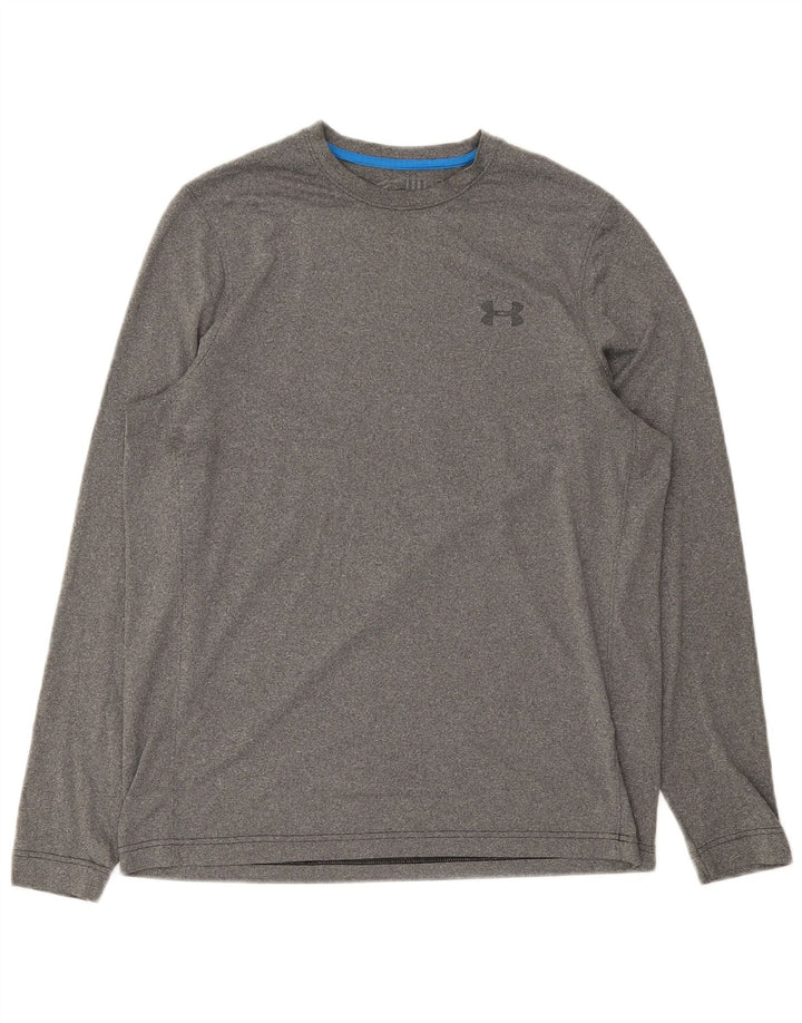 Under Armour Herren Cold Gear Top Langarm Mittelgraues Polyester
