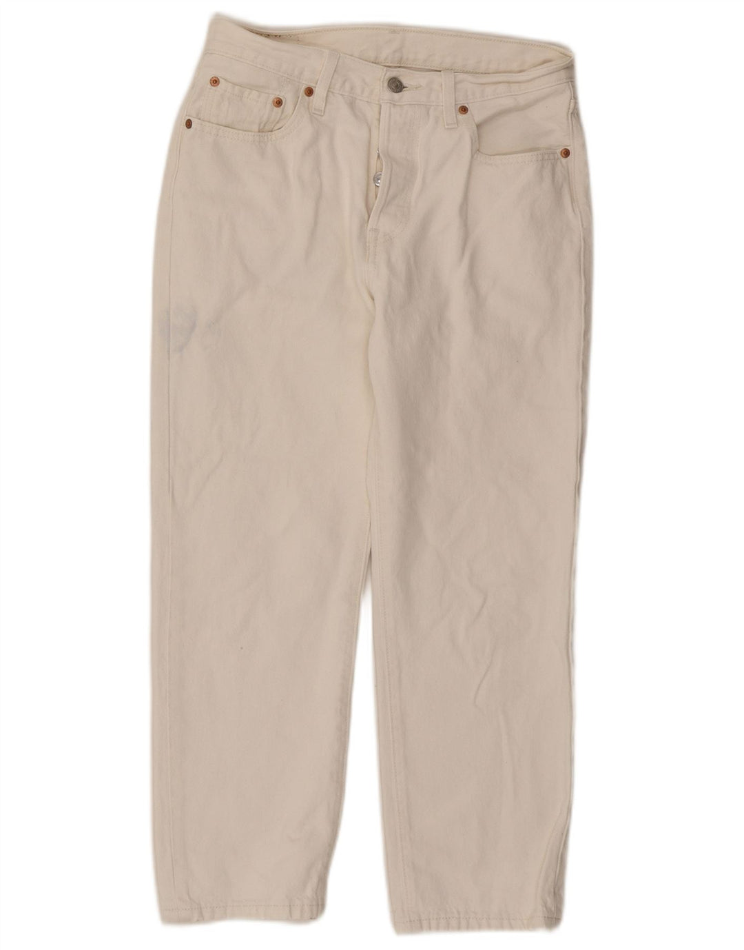 Levi's Damen Tapered Jeans W28 L26 Weiße Baumwolle
