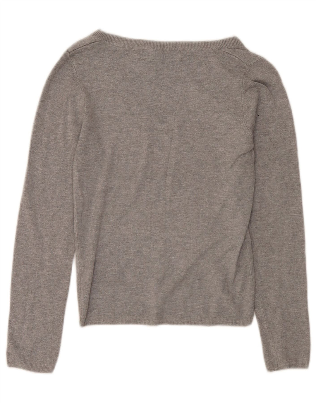 Zara Damen Crop V-Ausschnitt Pullover Pullover UK 8 Small Grau