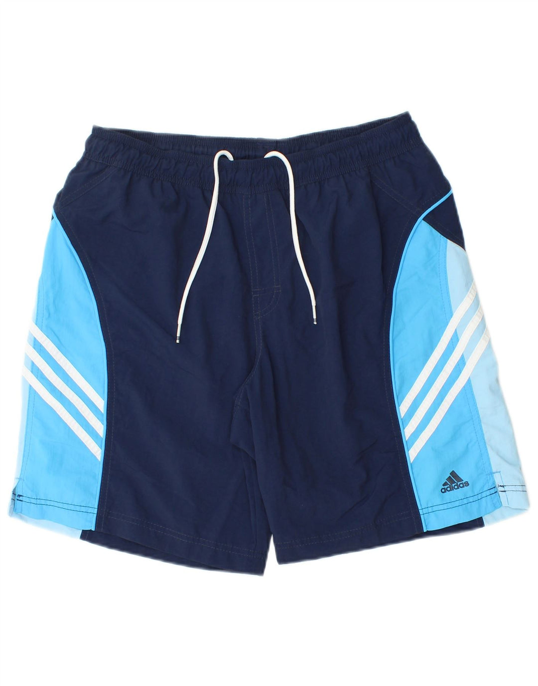 Adidas Herren-Badeshorts, mittelgroß, marineblau, Colourblock-Polyester
