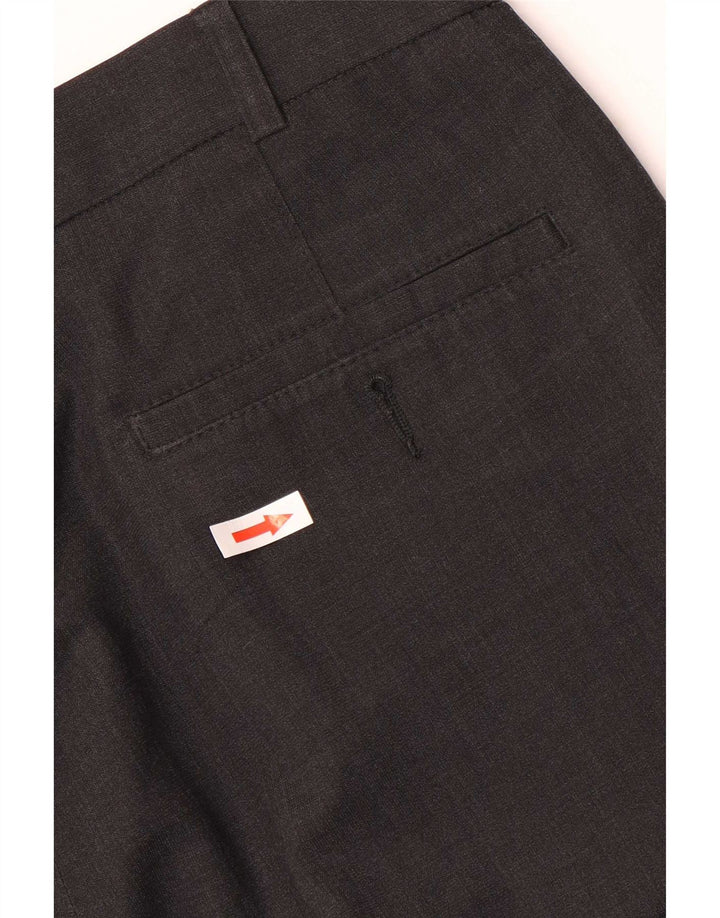 Marks & Spencer Herren-Anzughose mit Pegged-Anzug, W36, L31, graues Polyester