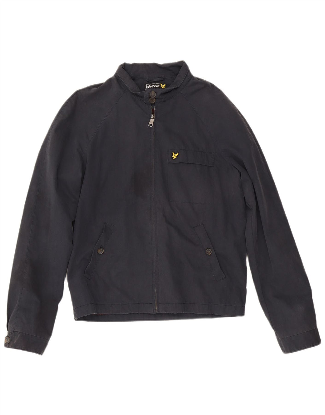 Lyle & Scott Herren Bomberjacke UK 38 Mittelmarineblaue Baumwolle