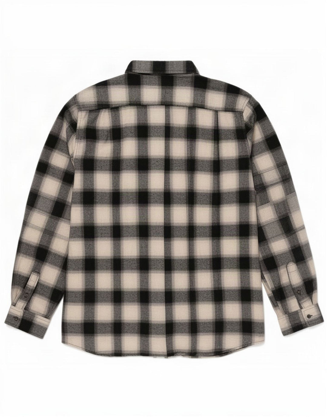 Lee Herren-Flanellhemd mit normaler Passform, 2XL, schwarz kariert, Baumwolle