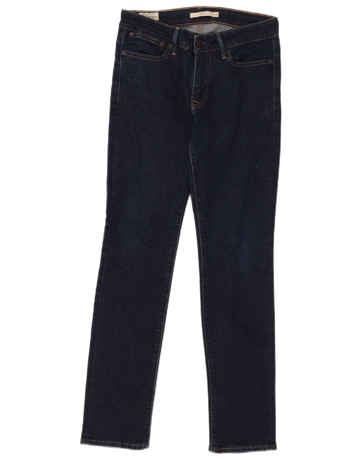 Levi's Damen 712 Slim Jeans W28 L30 Marineblaue Baumwolle