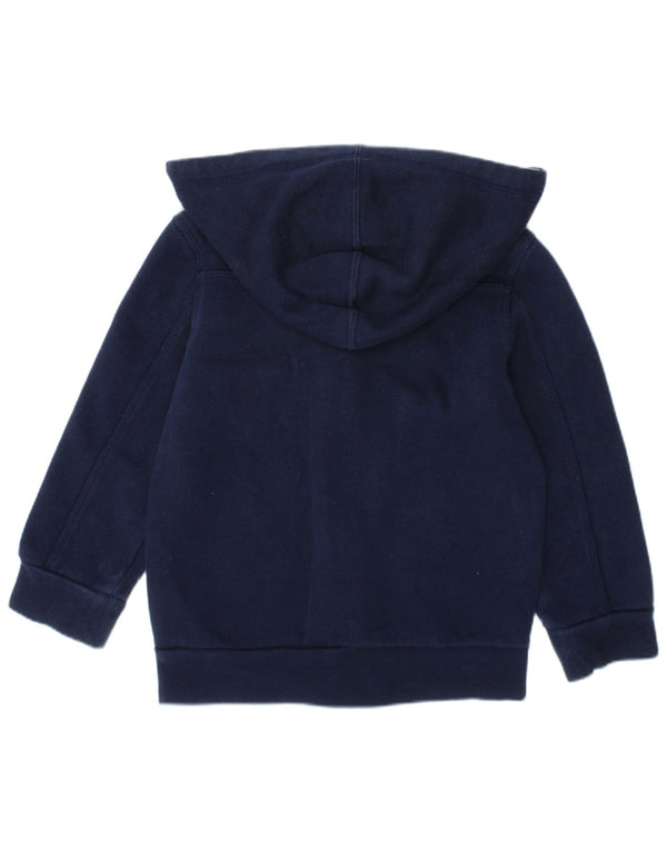 Adidas Jungen-Kapuzenpullover mit Reißverschluss, 2–3 Jahre, marineblaue Baumwolle
