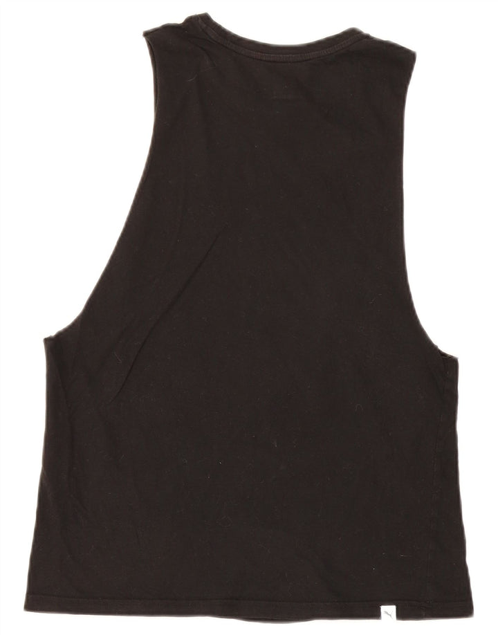 Puma Damen Graphic Vest Top UK 8 Small Schwarz