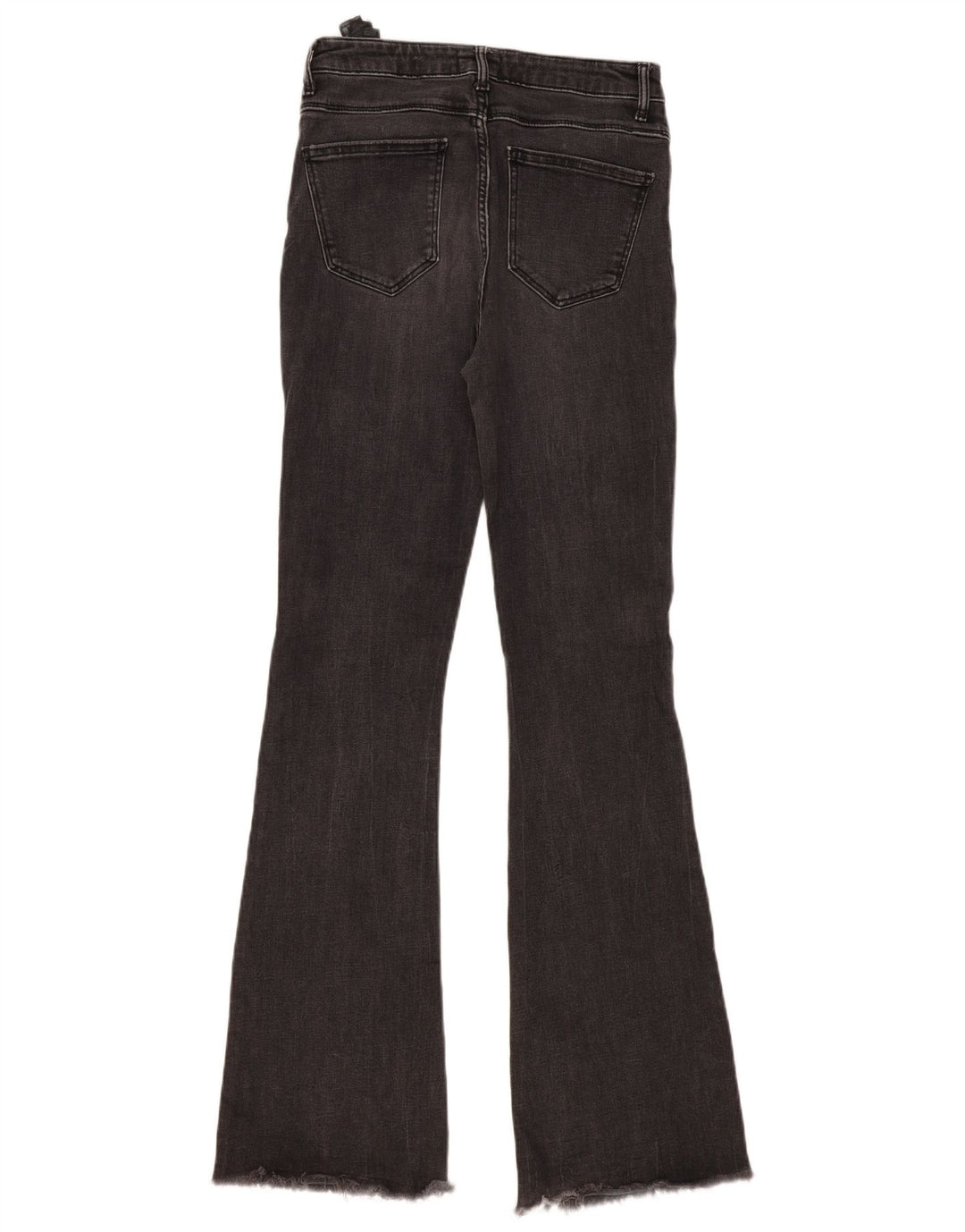 Zara Damen Schlagjeans EU 38 Small W28 L34 Graue Baumwolle