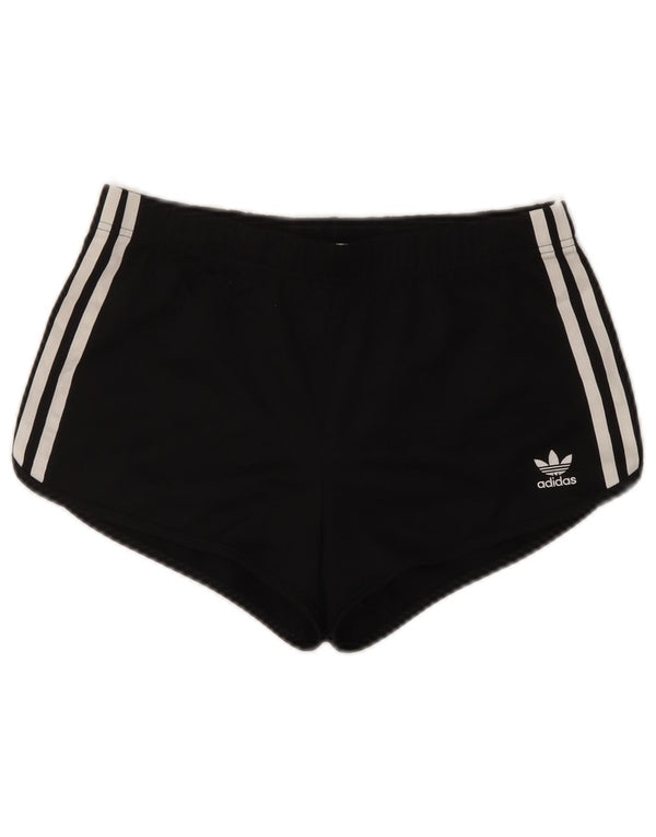 Adidas Damen Sportshorts UK 8 Small Schwarz Polyester