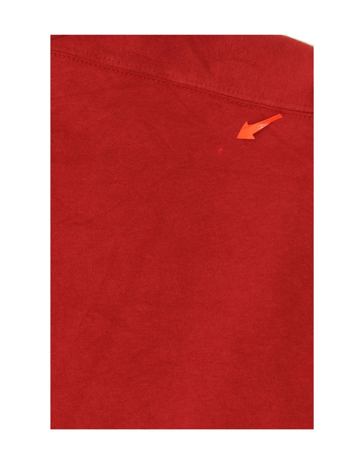 NIKE Womens Oversized Sweatshirt Jumper UK 14 Medium Red Colourblock Vintage Nike and Second-Hand Nike from Messina Hembry 