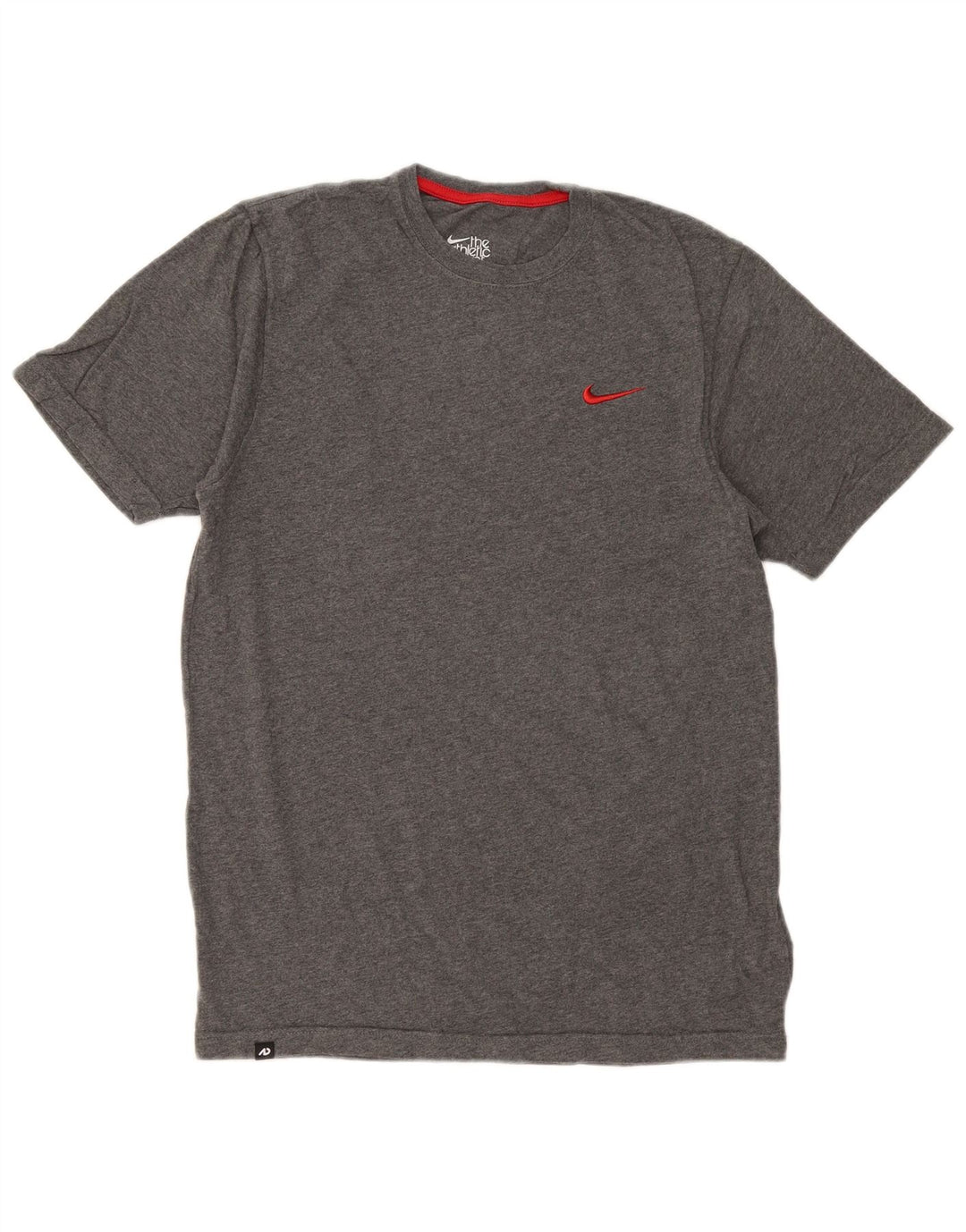 Nike Herren The Athletic Dept. Standard-Fit-T-Shirt-Oberteil aus mittelgrauer Baumwolle